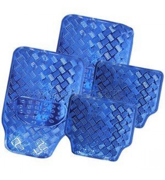 Set 4 covorase din cauciuc albastre