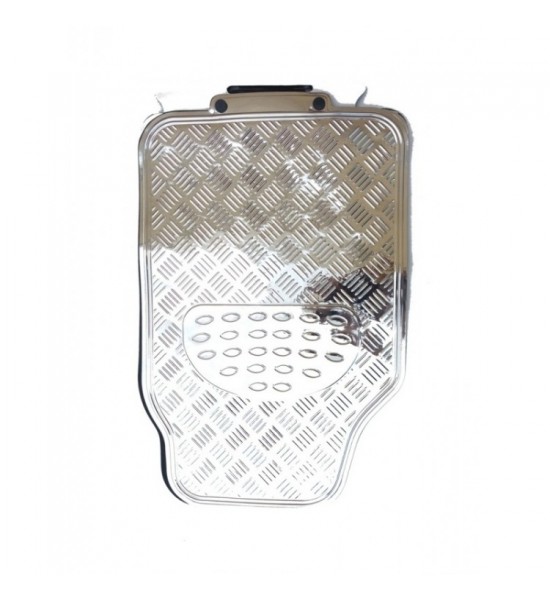 Set 4 covorase cauciuc argintiu