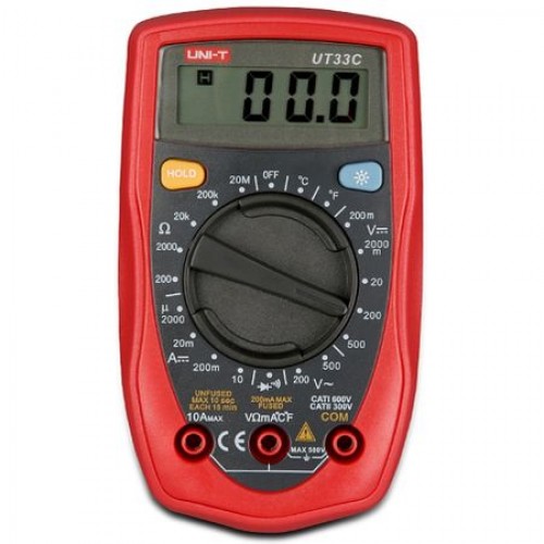 Multimetru digital, 5 functii, UNI-T UT 33C