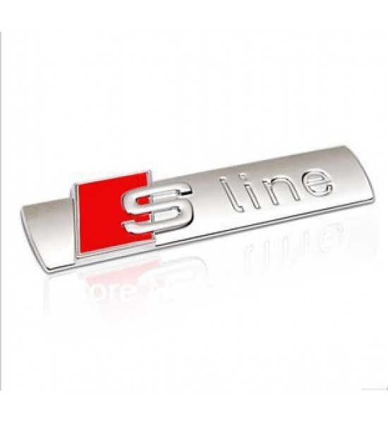 Emblema metalica AUDI S LINE cu surub Emblema metalica AUDI S LINE cu surub