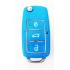 Carcasa cheie briceag VW 3 butoane albastru Design NOU
