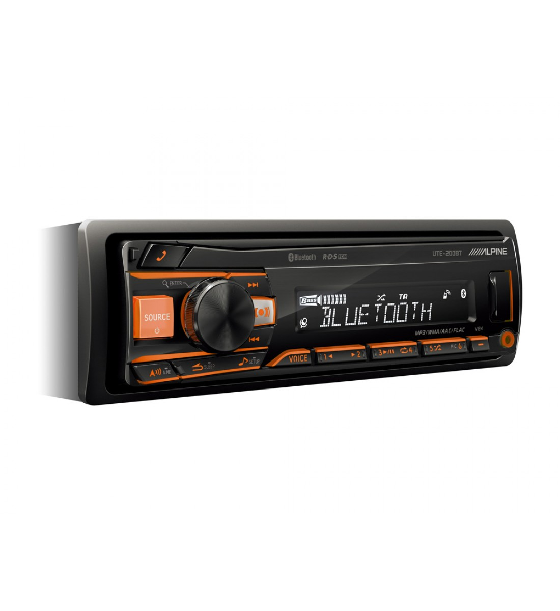 Mp3 Radio Auto, ALPINE UTE-200BT, USB/BLUETOOTH, MULTICOLOR Mp3 Radio Auto, ALPINE UTE-200BT, USB/BLUETOOTH, MULTICOLOR