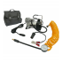 Compresor auto cu furtun, manometru și adaptor pentru baterie, metalic, 10 bari