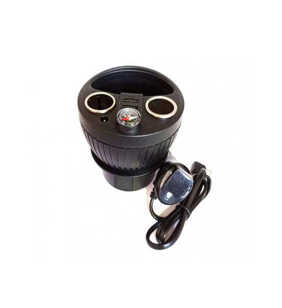 Încărcător auto, brichetă, 2 ieșiri + 2 USB, 120W, 12 sau 24V