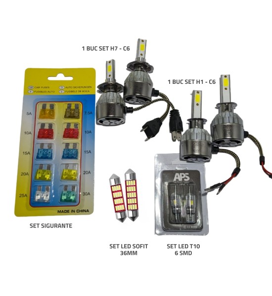 Pachet C6 Becuri LED Auto