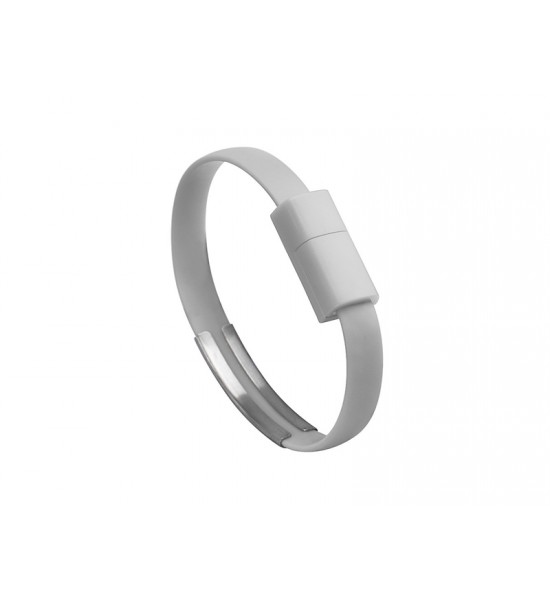 Cablu Iphone bratara gri