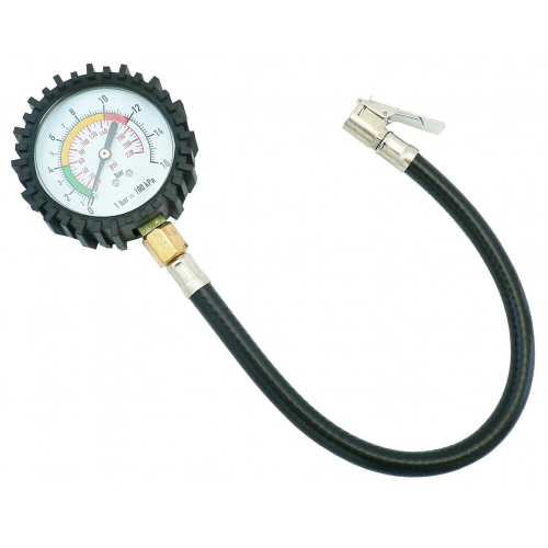  Manometru presiune anvelope auto, 16 bar, 50 cm, negru