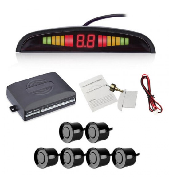 Sistem Senzori de Parcare cu 6 Senzori, Activare Automată și Display LED