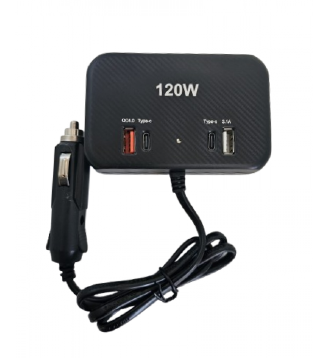 Încărcător Auto Olesson 120W cu 3 Ieșiri, 2 Porturi USB și 2 Porturi Tip C Încărcător Auto Olesson 120W cu 3 Ieșiri, 2 Porturi USB și 2 Porturi Tip C