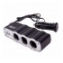 Încărcător Auto Olesson WF-0120, 60W, 3 Porturi Brichetă și 1 USB, Negru-Argintiu