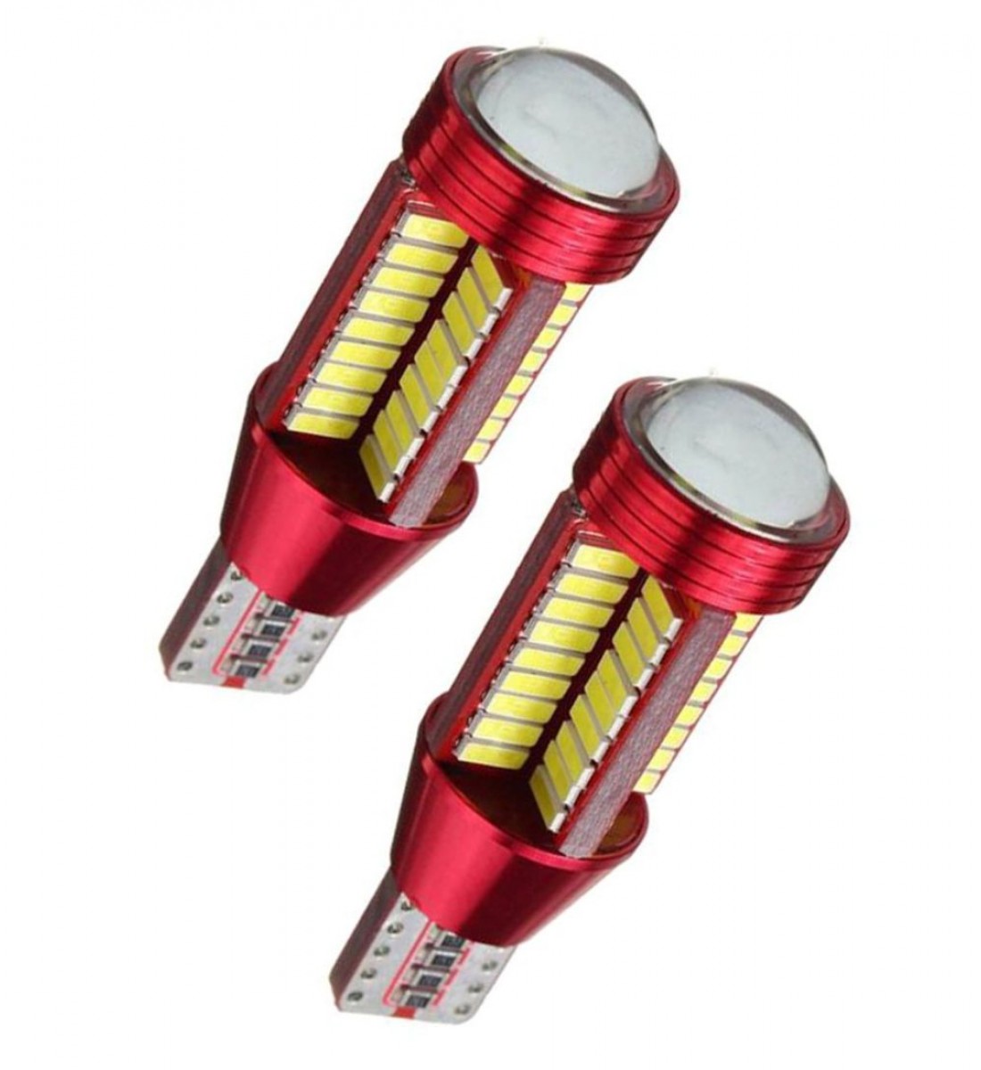 Set 2 Becuri  Auto, W5W/T10/501, 78  SMD tip 4014, CANBUS, cu lupa