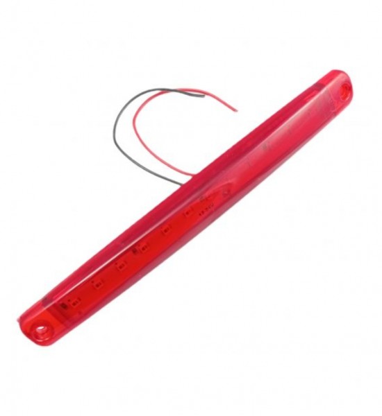 Lampa led auto, 170MM, 12 leduri, 12/24V, lumina rosie