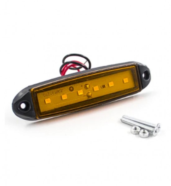 Lampa auto semnalizare, 6 leduri, 24 V, galbena