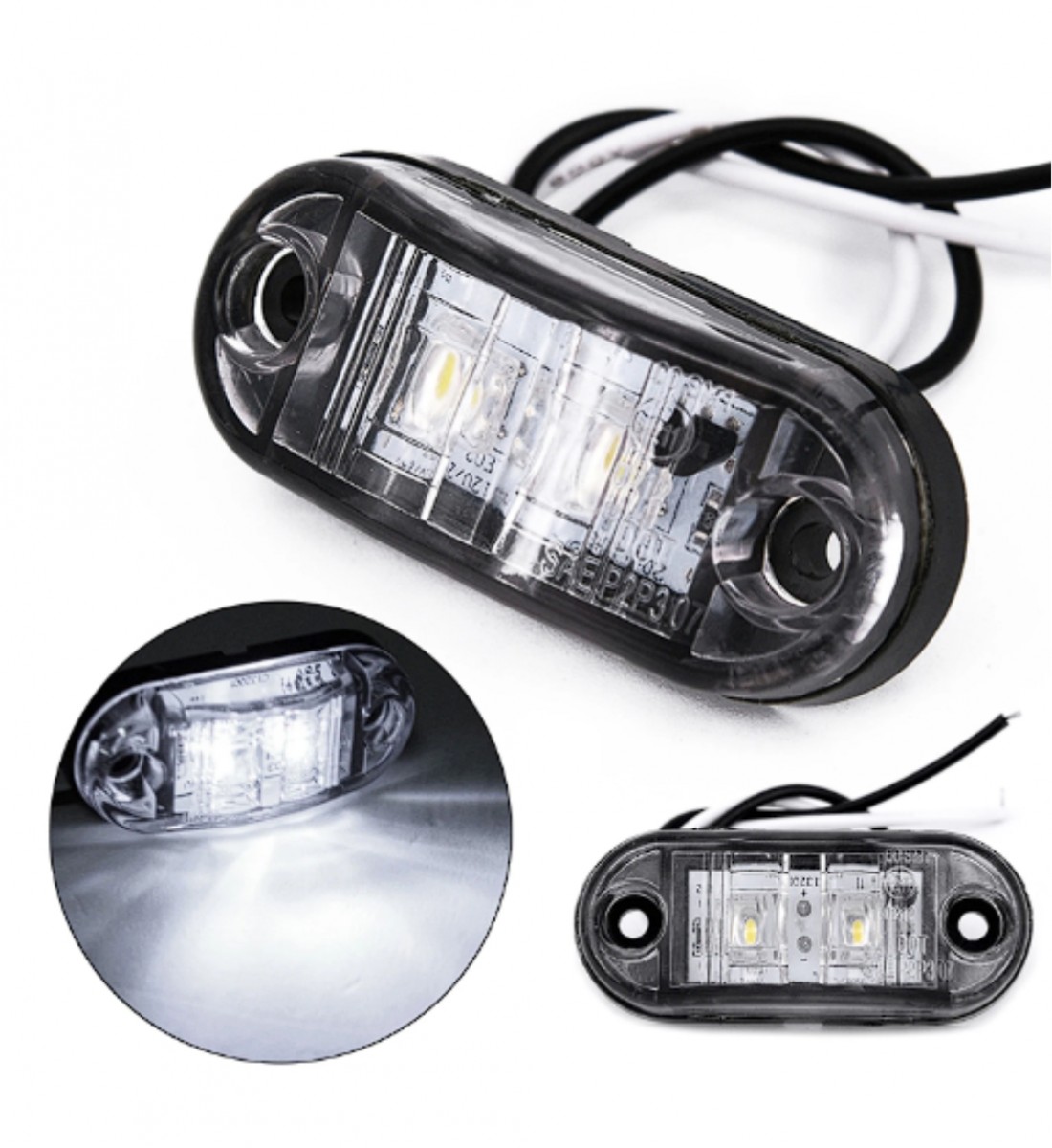 Lampa auto LED, lumina alba, 24 V