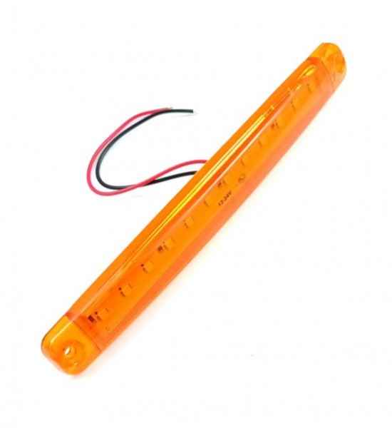 Lampa Led auto, 170MM, 12 leduri, 12/24V, lumina galbena