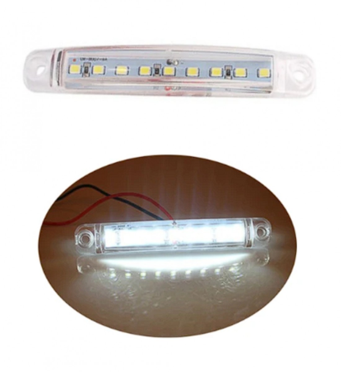 Lampa LED auto, laterala, 9 leduri, 24 V, alba