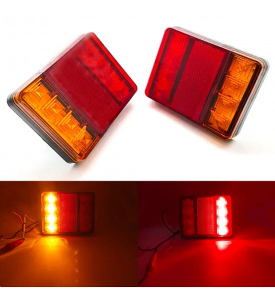 Set 2 lampi auto, 8 led, 24V