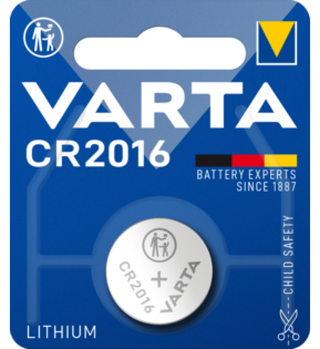 Baterie tip buton, Litiu, Varta, CR2016, 3v