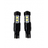 Set 2 Becuri  Auto, W5W/T10/501, 10  SMD, cu lupa, lumina alba