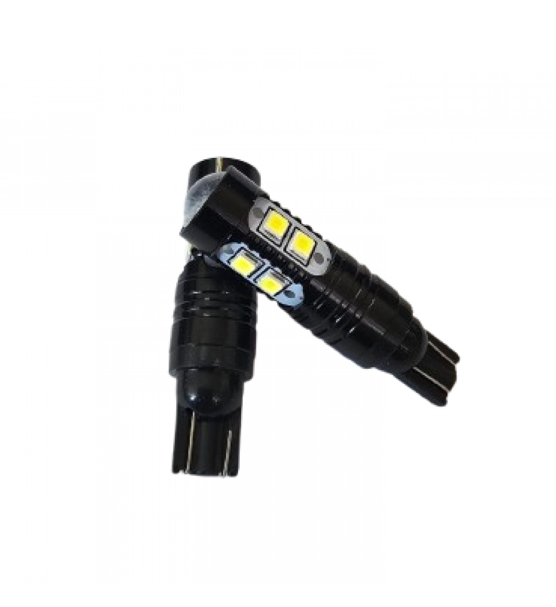 Set 2 Becuri  Auto, W5W/T10/501, 10  SMD, cu lupa, lumina alba