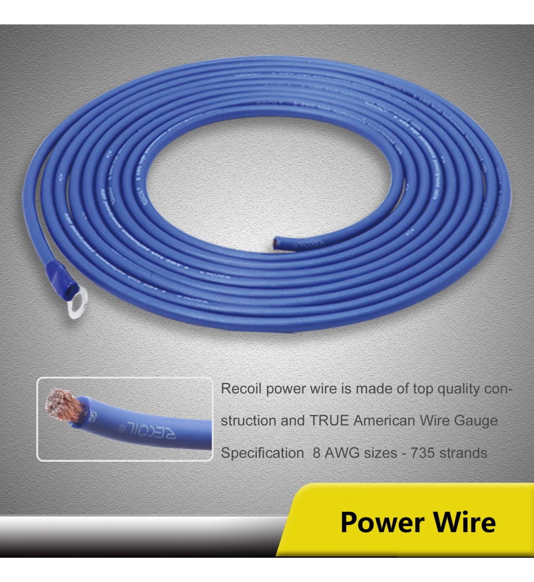 Kit de cablare cu cablu OFC RCA, RIK8 