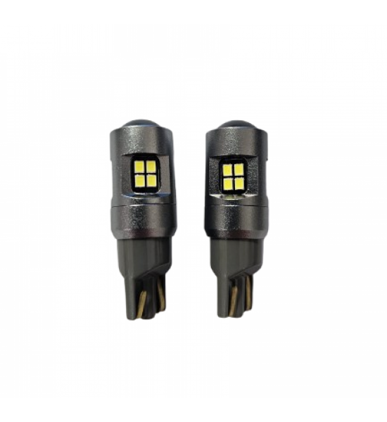 Led T10 16 Smd Can 9-30V cu lupa , LED 011