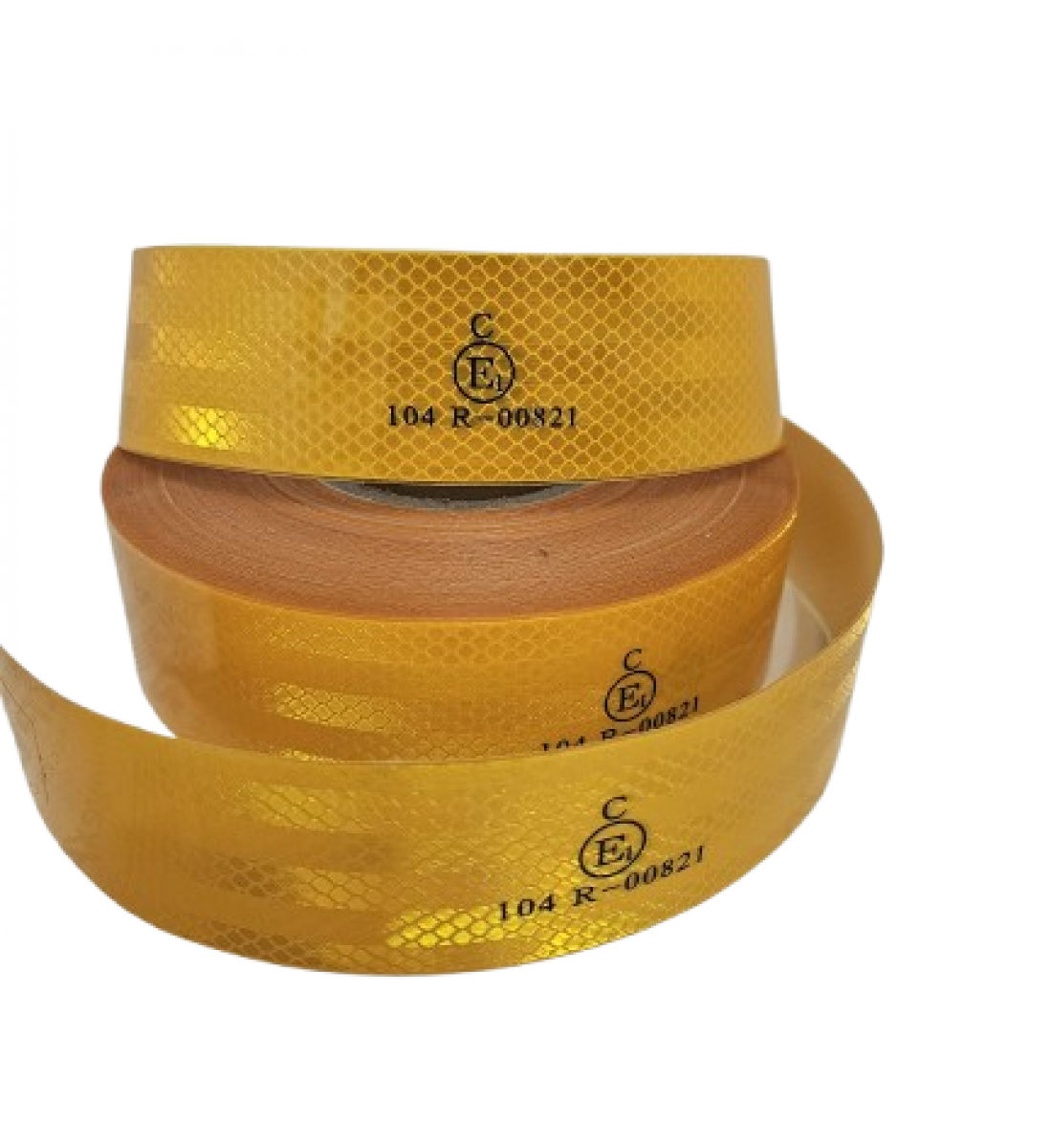 Banda reflectorizanta auto GALBENA continua Premium Quality