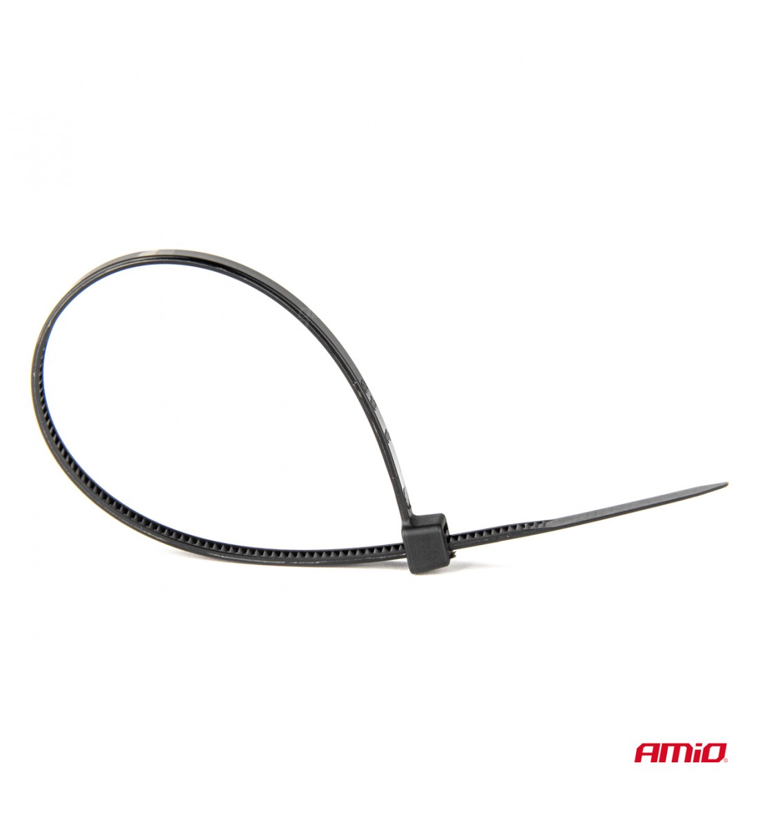 Fasete de fixare cabluri negre 4,8x350mm - 100 buc AMIO-02157