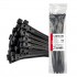 Fasete de fixare cabluri negre 4,8x350mm - 100 buc AMIO-02157
