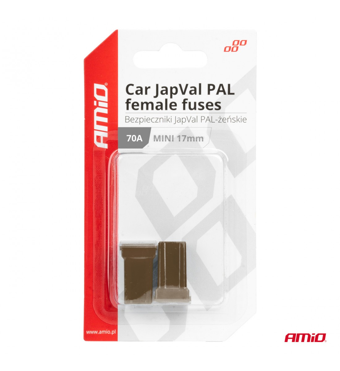 Siguranță auto JAPVAL PAL mascul 48mm 20A AMIO-03417
