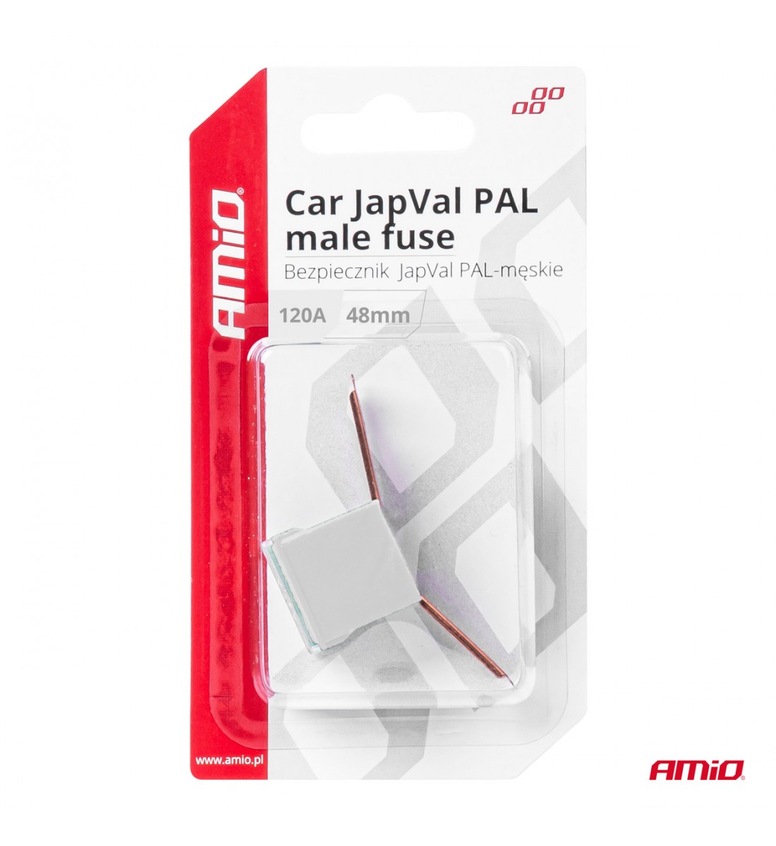 Siguranță auto JAPVAL PAL mascul 48mm 120A AMIO-03425