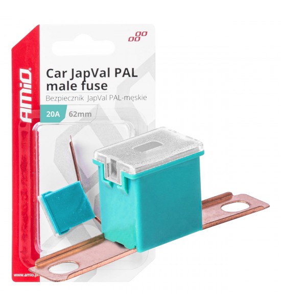 Siguranță auto JAPVAL PAL mascul 62mm 20A AMIO-03426