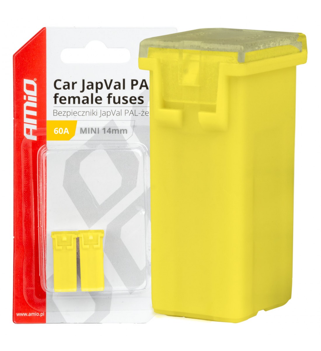 Siguranțe auto JAPVAL PAL mamă 2 buc, 14 mm  60A AMIO-03440