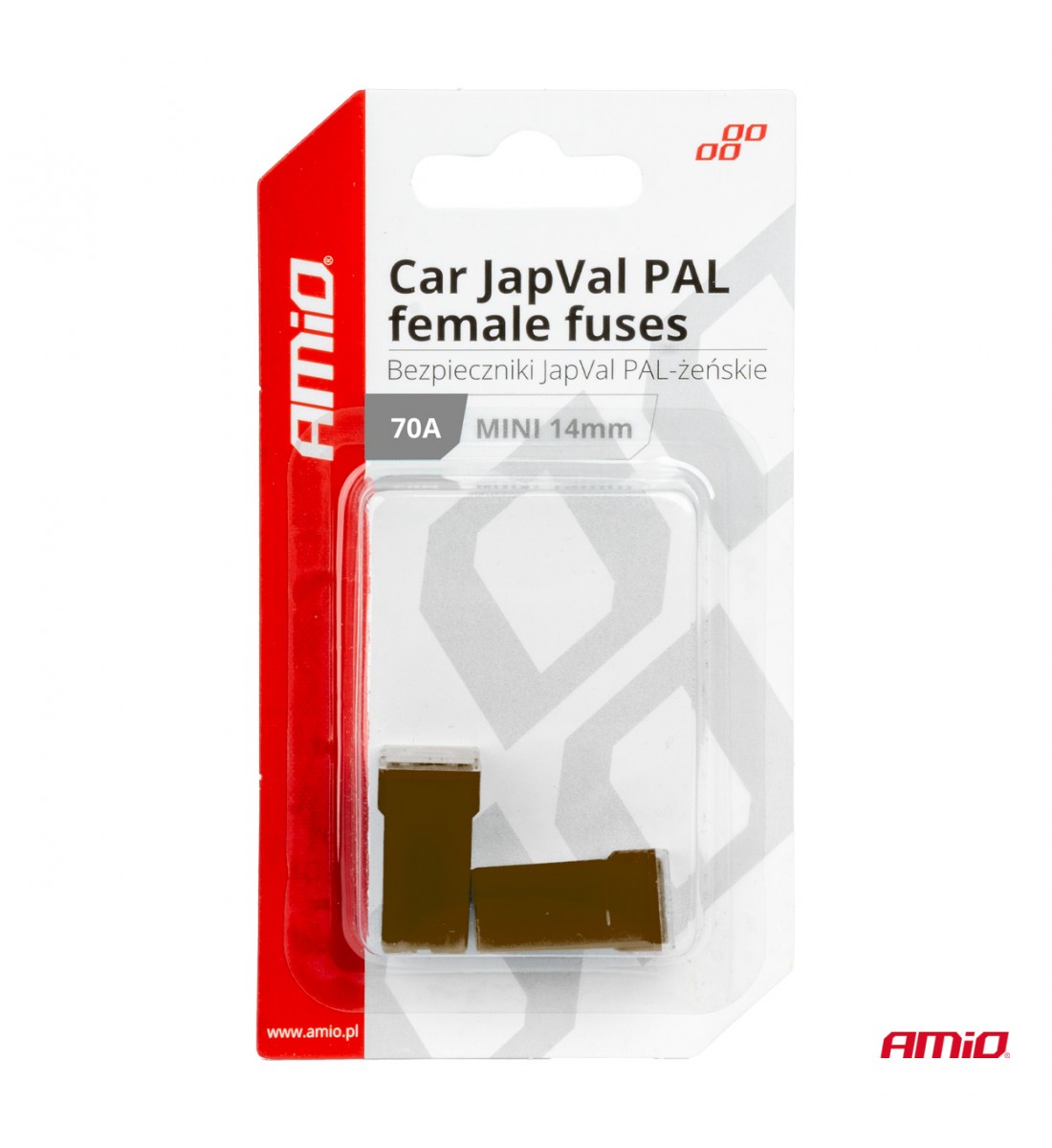 Siguranțe auto JAPVAL PAL mamă 2 buc 70A AMIO-03441