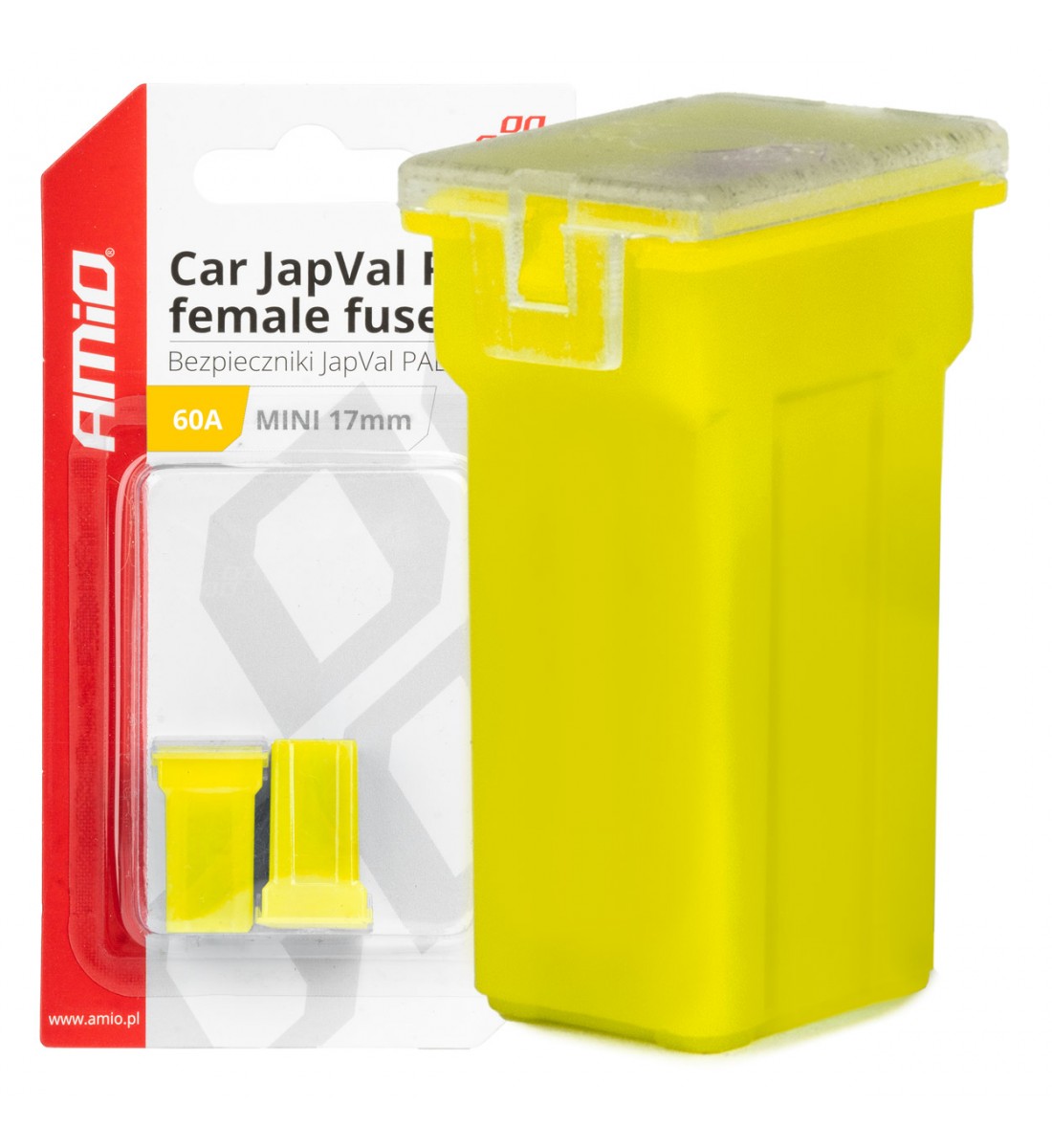 Siguranțe auto JAPVAL PAL mamă 2 buc 17 mm 60A AMIO-03447