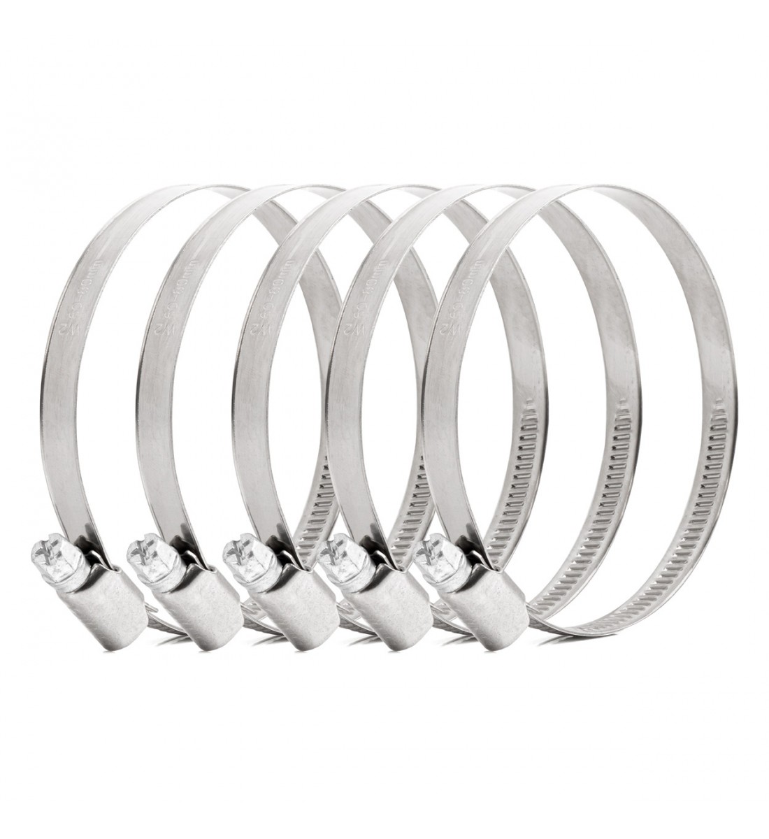 Coliere metalice 5 buc. 60-80mm/9mm W2 AMIO-04590