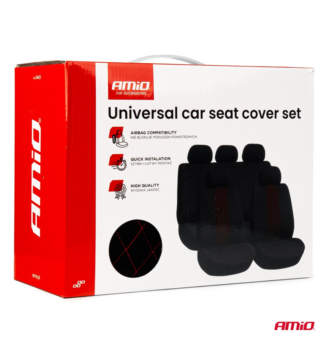 Huse universale pentru scaune auto, față și spate, set SC03 AMIO-04603