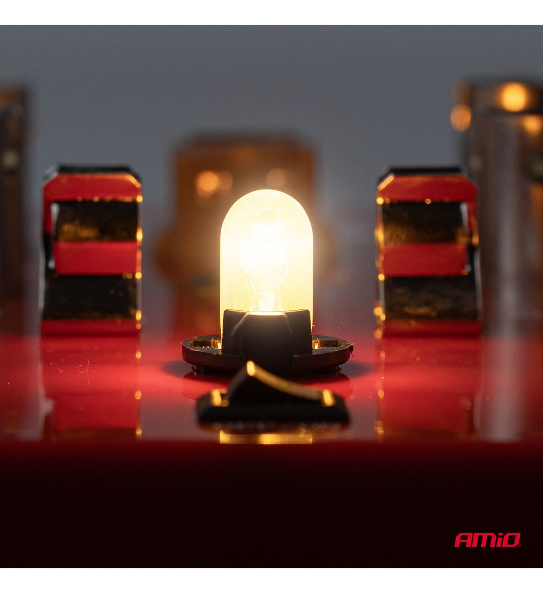 Becuri halogen WY5W 12V5W LumiTec portocaliu crom 2 buc AMIO-04626