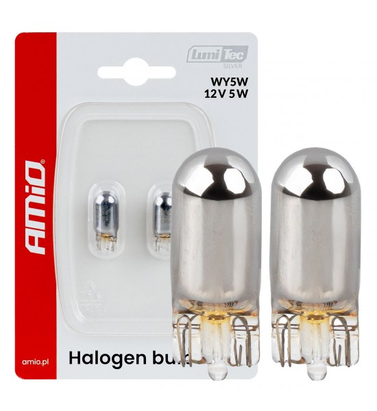 Becuri halogen WY5W 12V5W LumiTec cromate 2 buc AMIO-04628