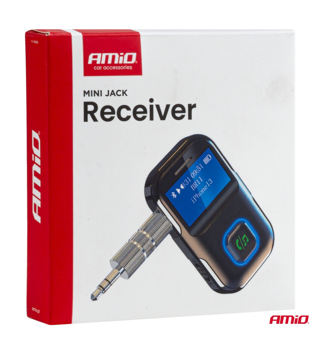 Receptor Bluetooth pentru mini-mufă LCD AMIO-04659