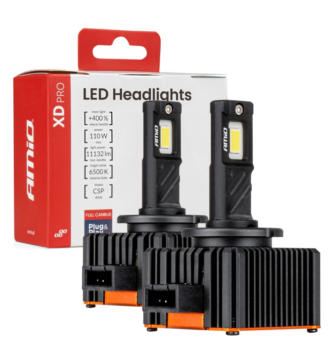 Becuri auto XD PRO D1S D1R FULL CANBUS LED AMIO-04679