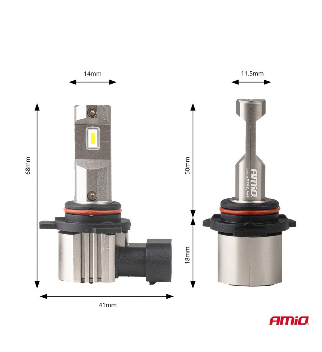 Set Becuri auto LED seria H25 CANBUS HIR2 9012 12V 31W AMIO-04716