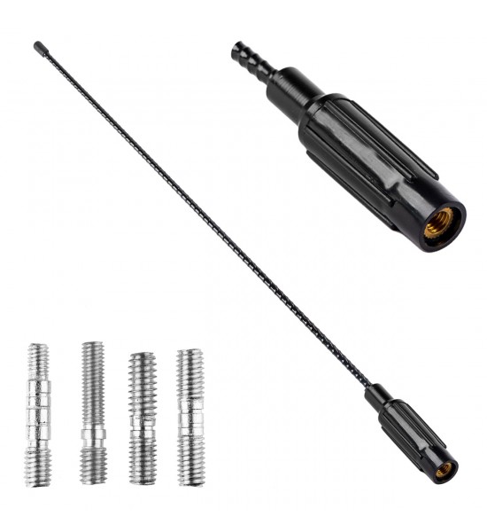 Antena radio auto, plafon, universala, 41 cm, 4 adaptoare