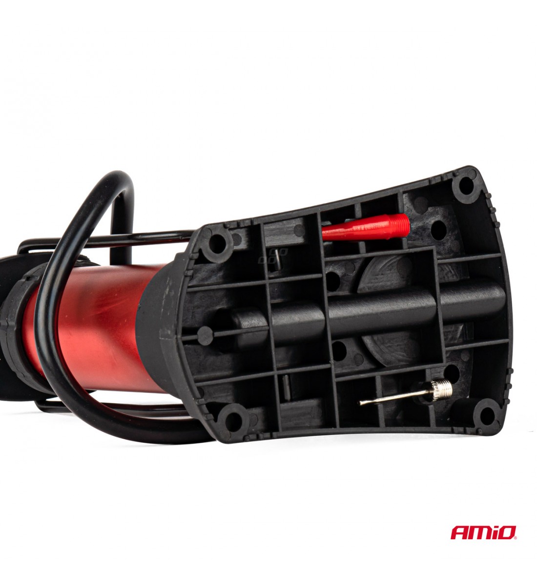 Pompă de picior mini de înaltă presiune cu manometru PU03