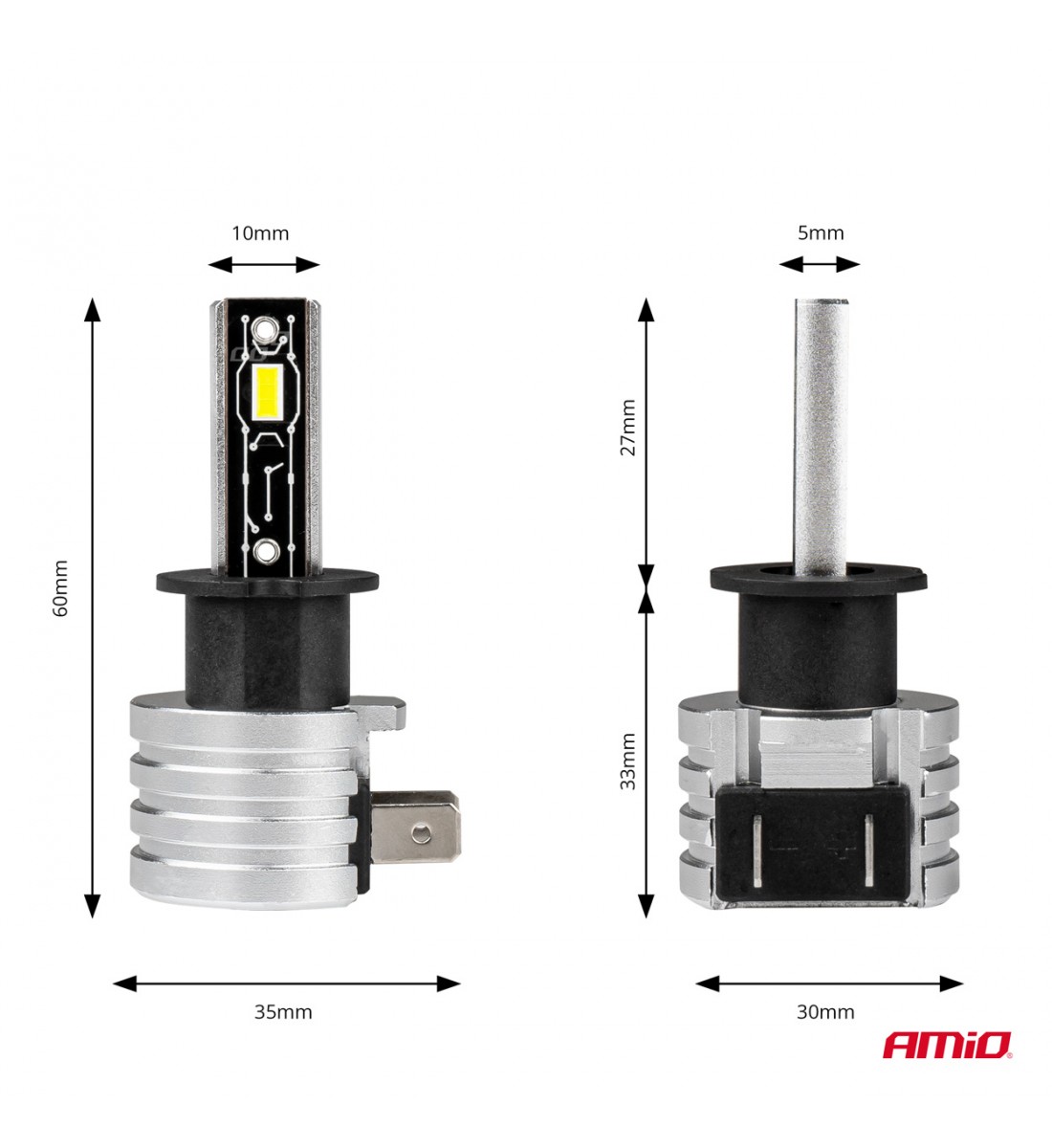 Set becuri  auto  H3 H-mini AMiO