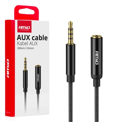 Cablu audio AUX Mini Jack 3.5mm 2m AMIO-04296