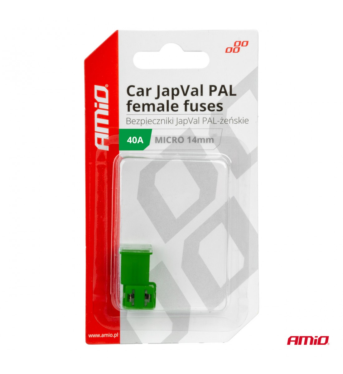 Siguranțe auto JAPVAL PAL mamă 2 buc 40A AMIO-03454