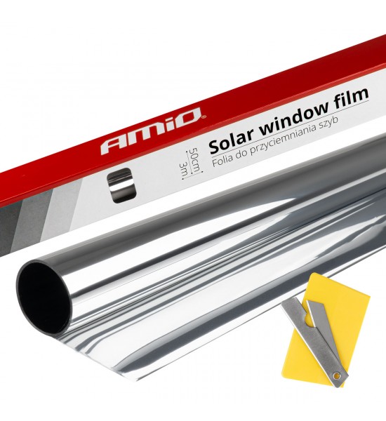 Folie geam auto, argintiu închis, 0,5x3m, 15% Folie geam auto, argintiu închis, 0,5x3m, 15%