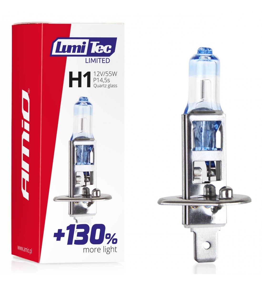 Bec cu halogen H1 12V 55W LumiTec LIMITED +130%