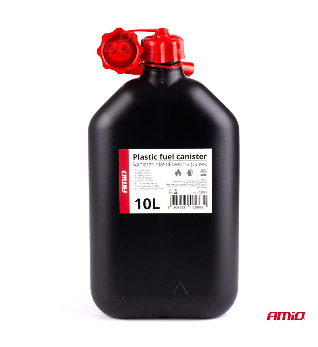 Canistră de Combustibil din Plastic 10L, Negru